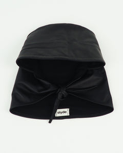 Bonnet in Black Lambskin - CLYDE
