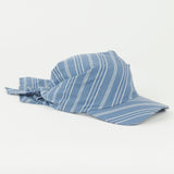 Brim Scarf in Blue Stripe Poplin - CLYDE