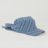 Brim Scarf in Blue Stripe Poplin - CLYDE