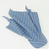 Brim Scarf in Blue Stripe Poplin - CLYDE