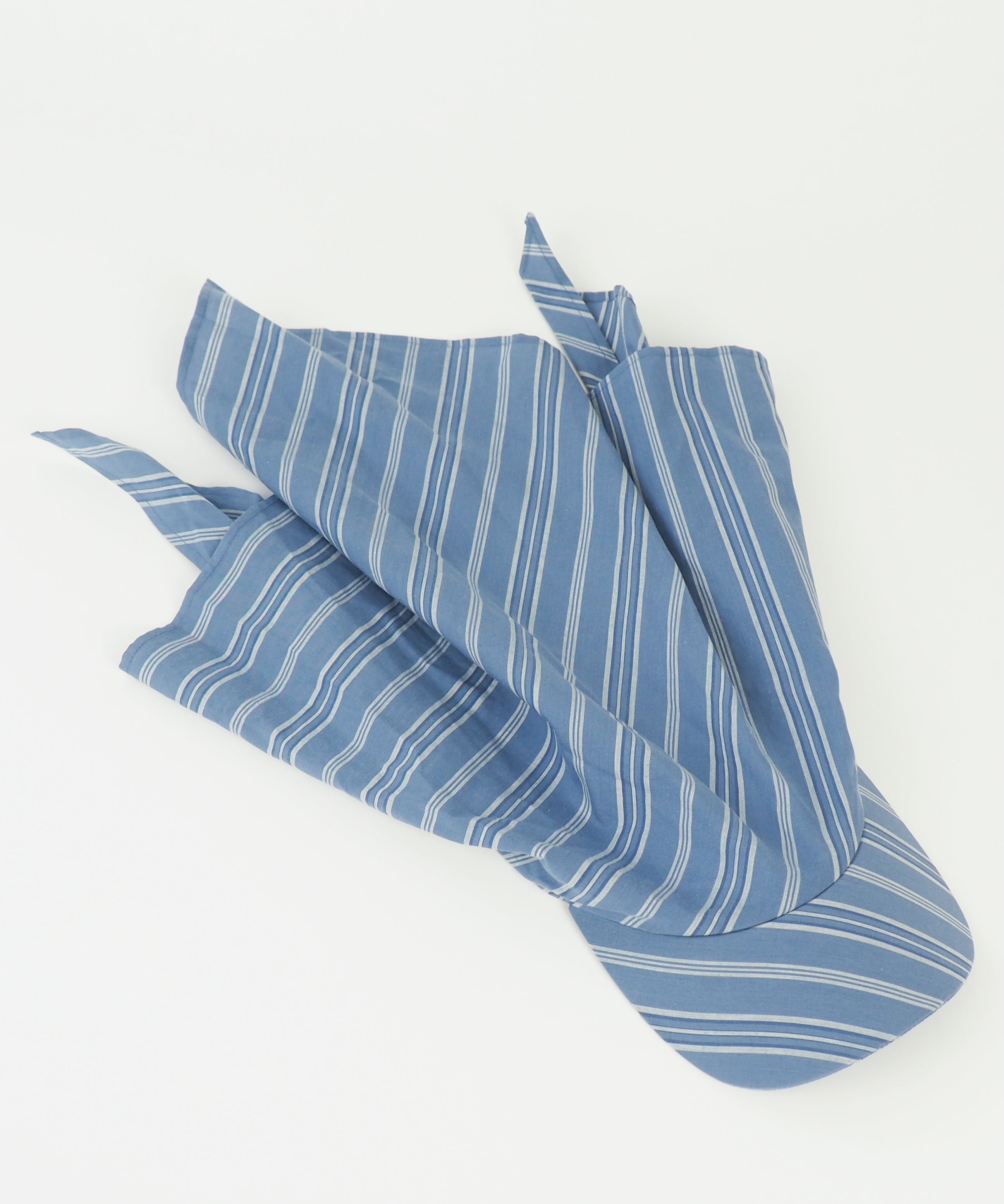 Brim Scarf in Blue Stripe Poplin - CLYDE