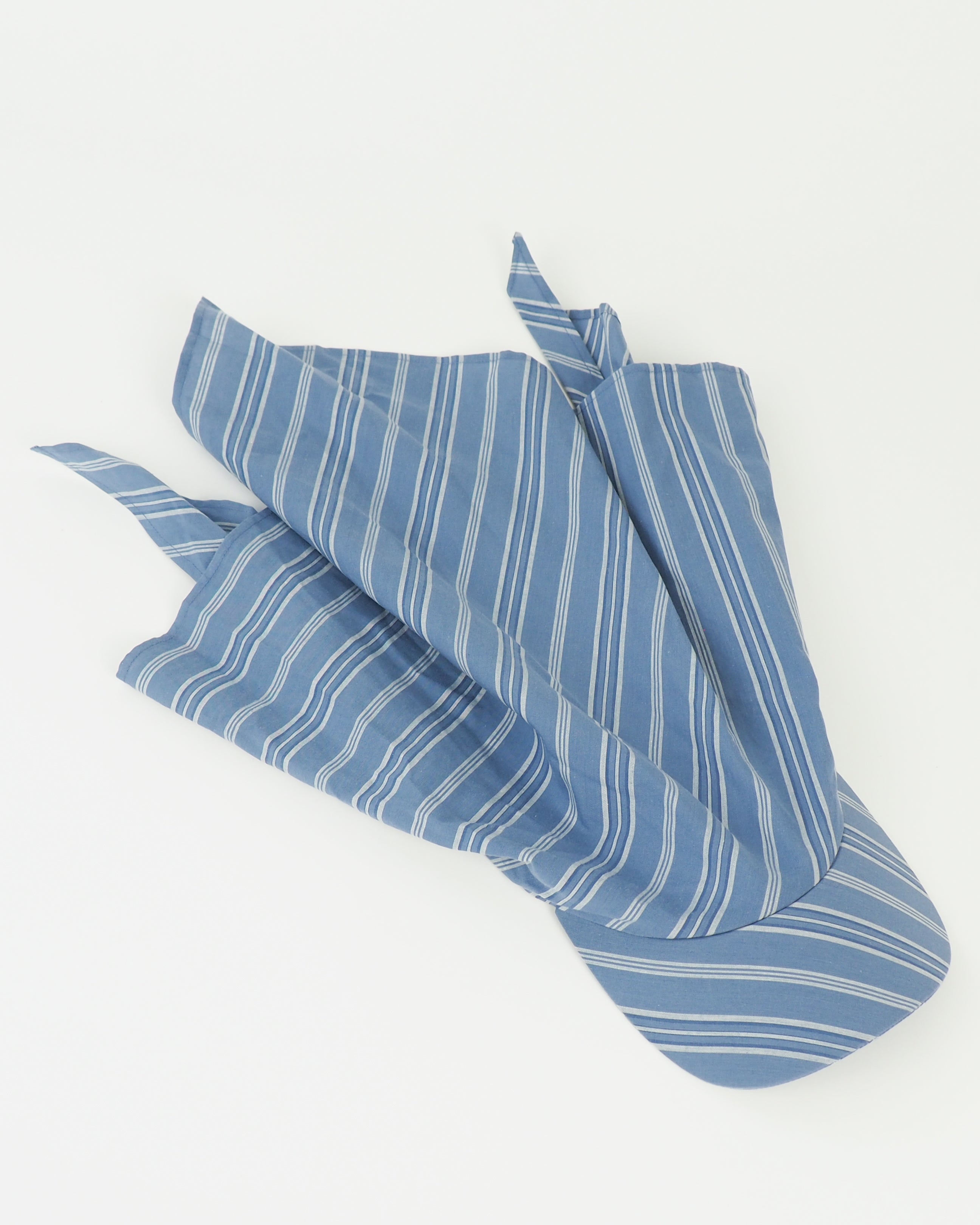 Brim Scarf in Blue Stripe Poplin - CLYDE