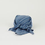 Brim Scarf in Blue Stripe Poplin - CLYDE