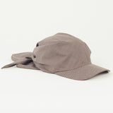 Brim Scarf in Chocolate Gingham Poplin - CLYDE