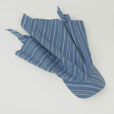 Brim Scarf in Blue Stripe Poplin - CLYDE