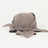 Brim Scarf in Chocolate Gingham Poplin - CLYDE