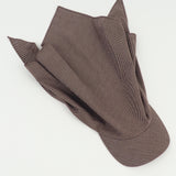 Brim Scarf in Chocolate Gingham Poplin - CLYDE
