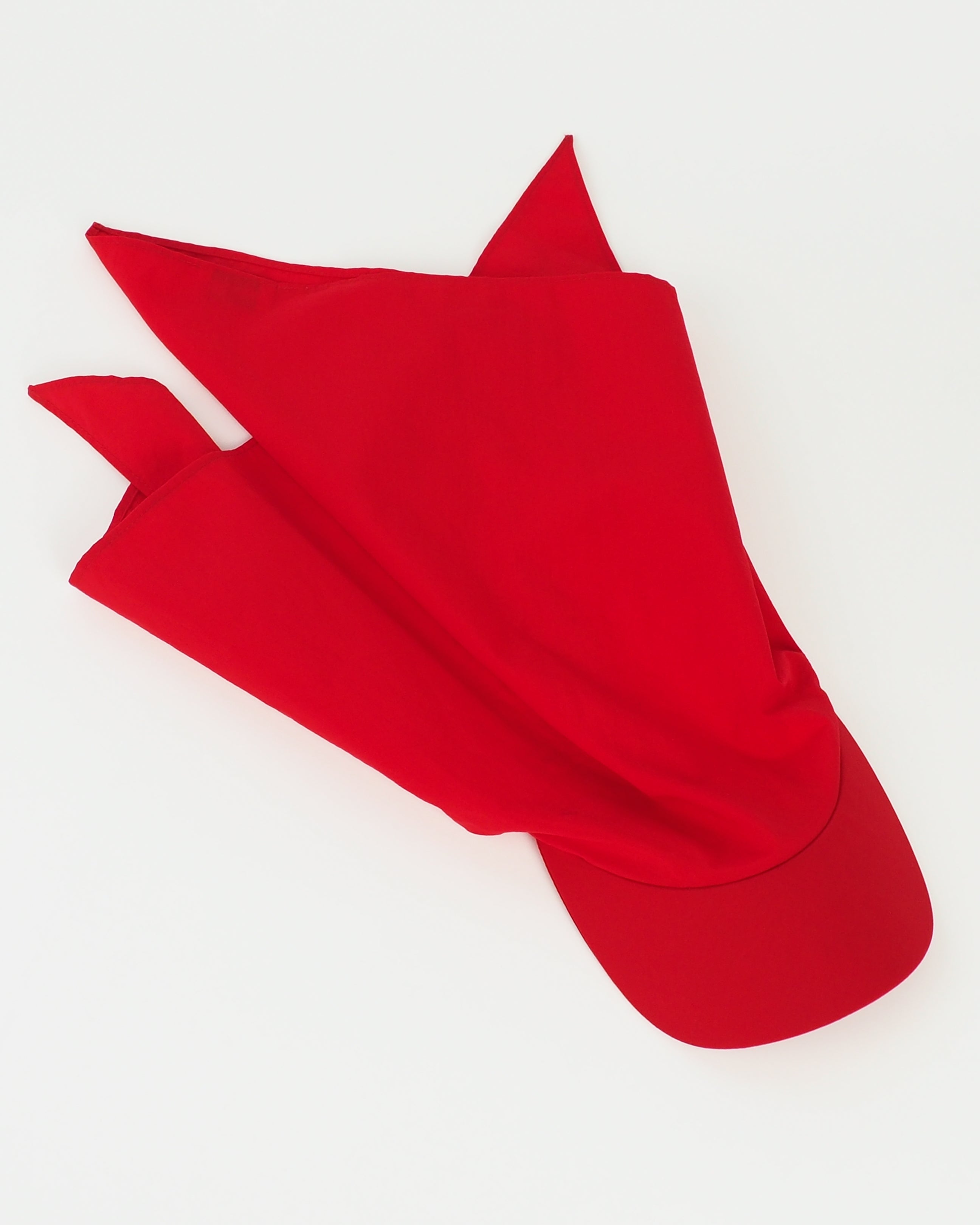 Brim Scarf in Red Nylon - CLYDE