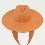 Caro Hat in Umber Brown w. Neck Shade