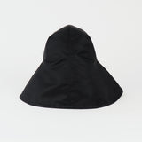 Iona Hat in Black Flight Satin - CLYDE