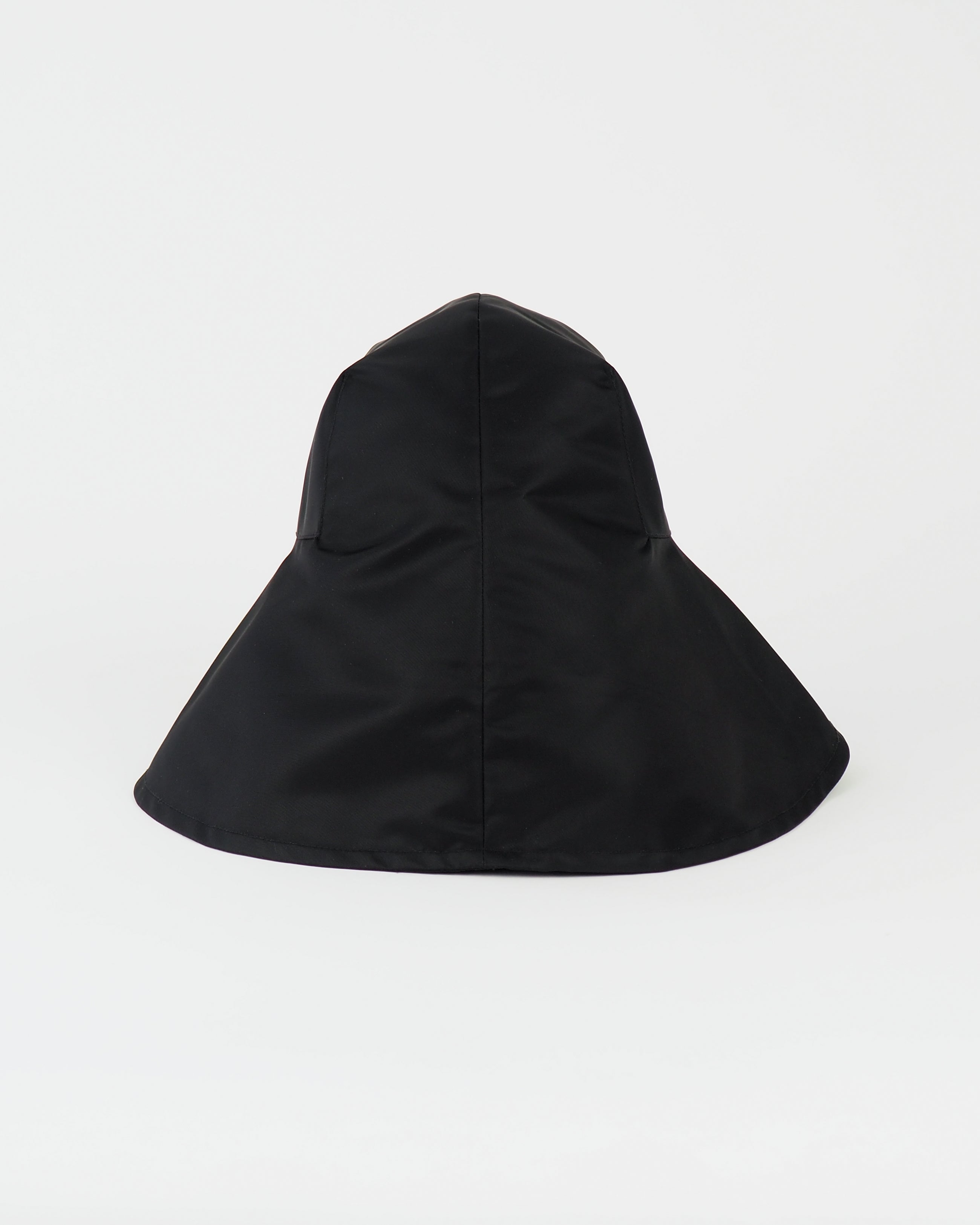 Iona Hat in Black Flight Satin - CLYDE