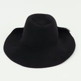 Plume Hat in Jet Velour Felt