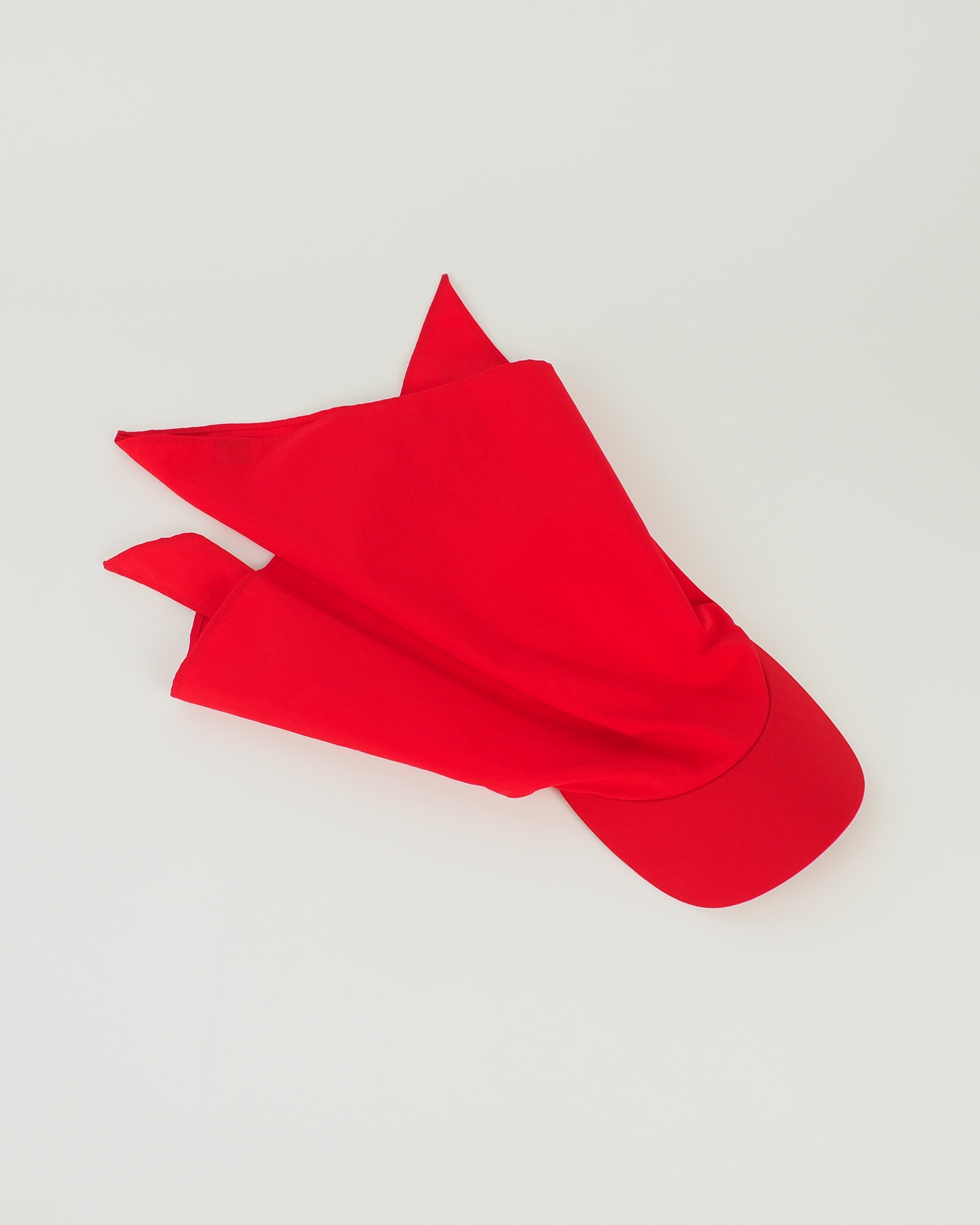 Brim Scarf in Red Nylon - CLYDE