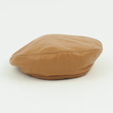 Lambskin Beret in Tan - CLYDE