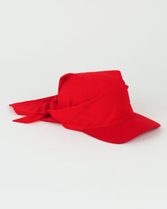Brim Scarf in Red Nylon - CLYDE