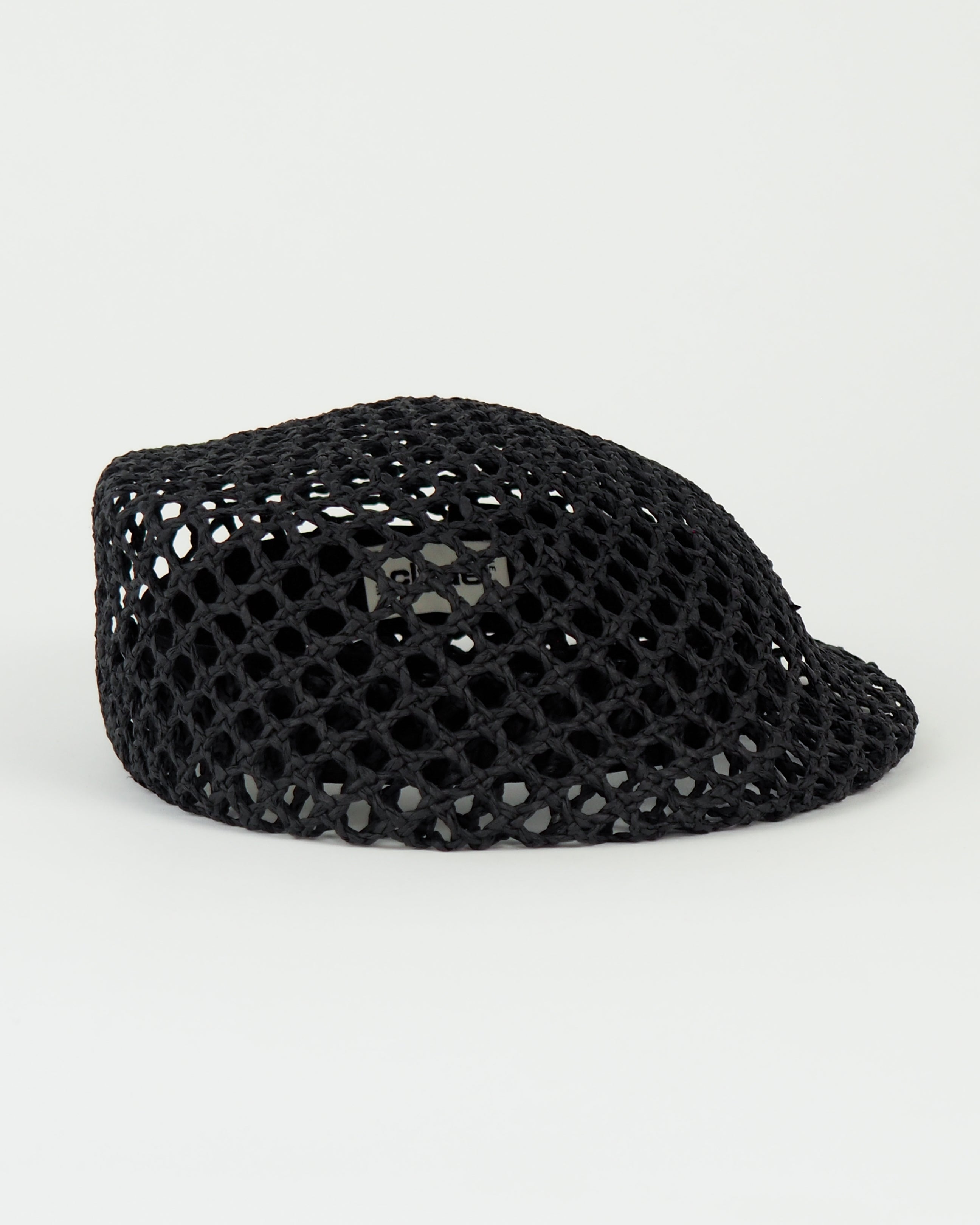 Net Beret in Black Toyo - CLYDE