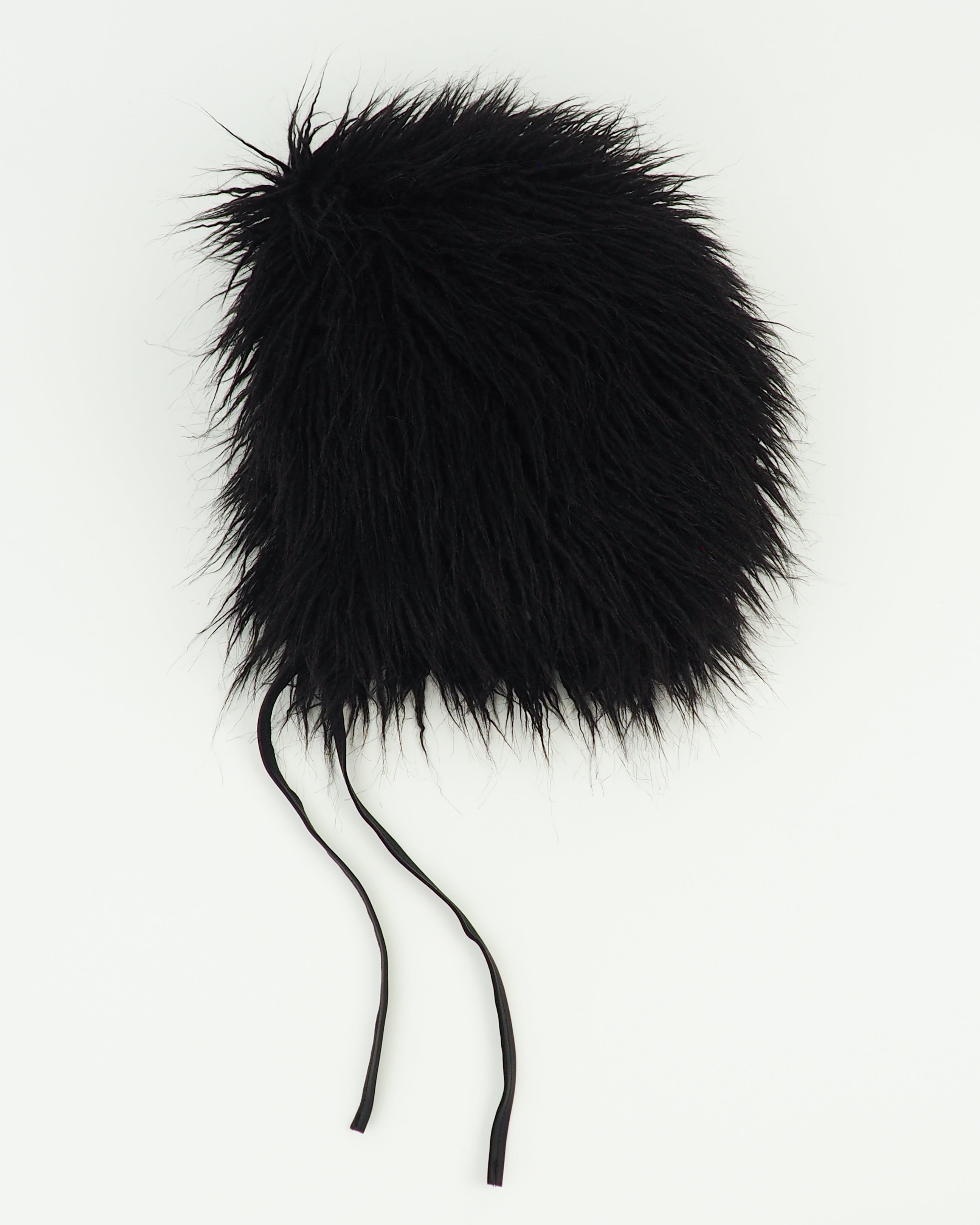 Creature Hat in Black Faux Yak - CLYDE