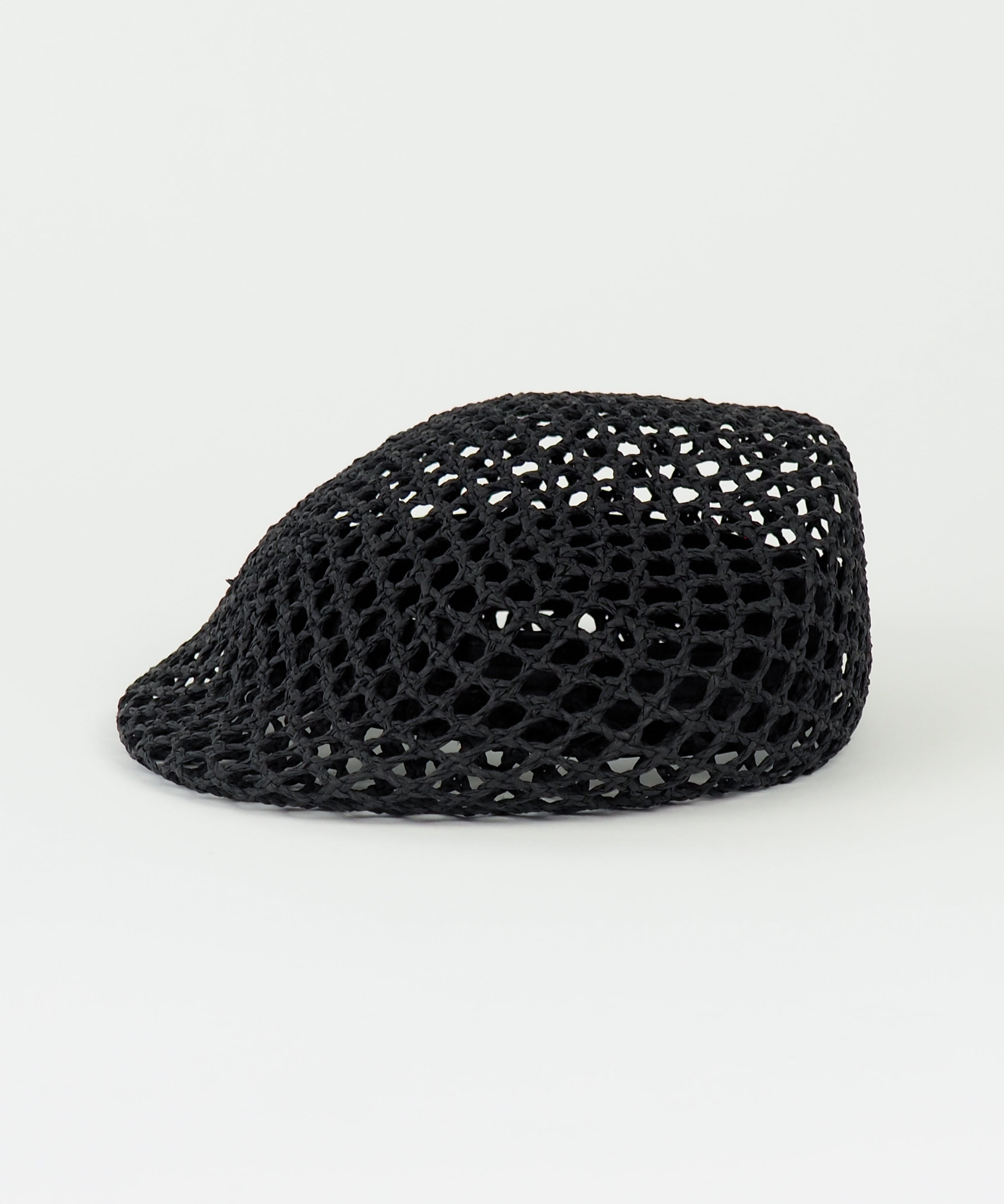 Net Beret in Black Toyo - CLYDE