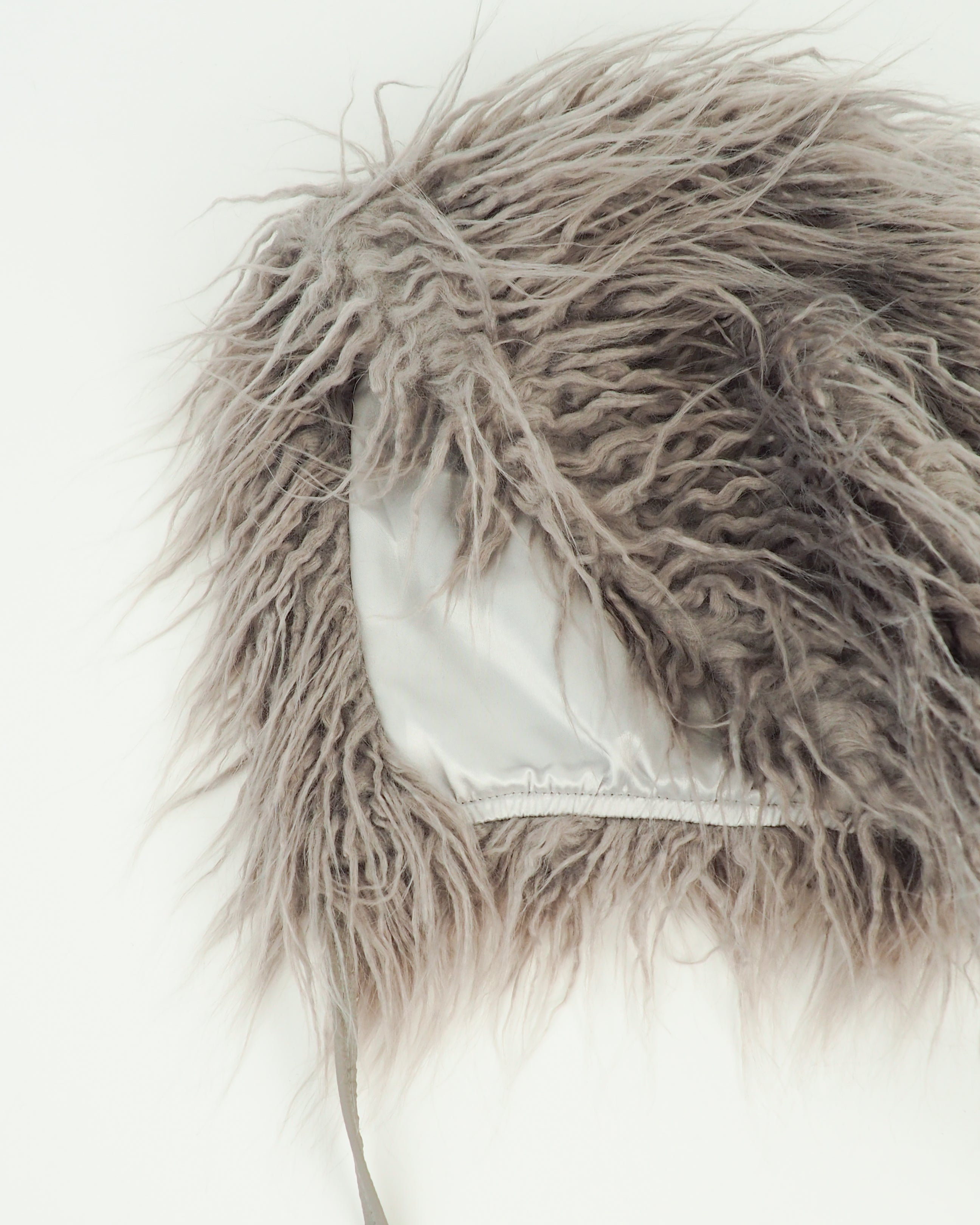 Creature Hat in Gray Faux Yak - CLYDE