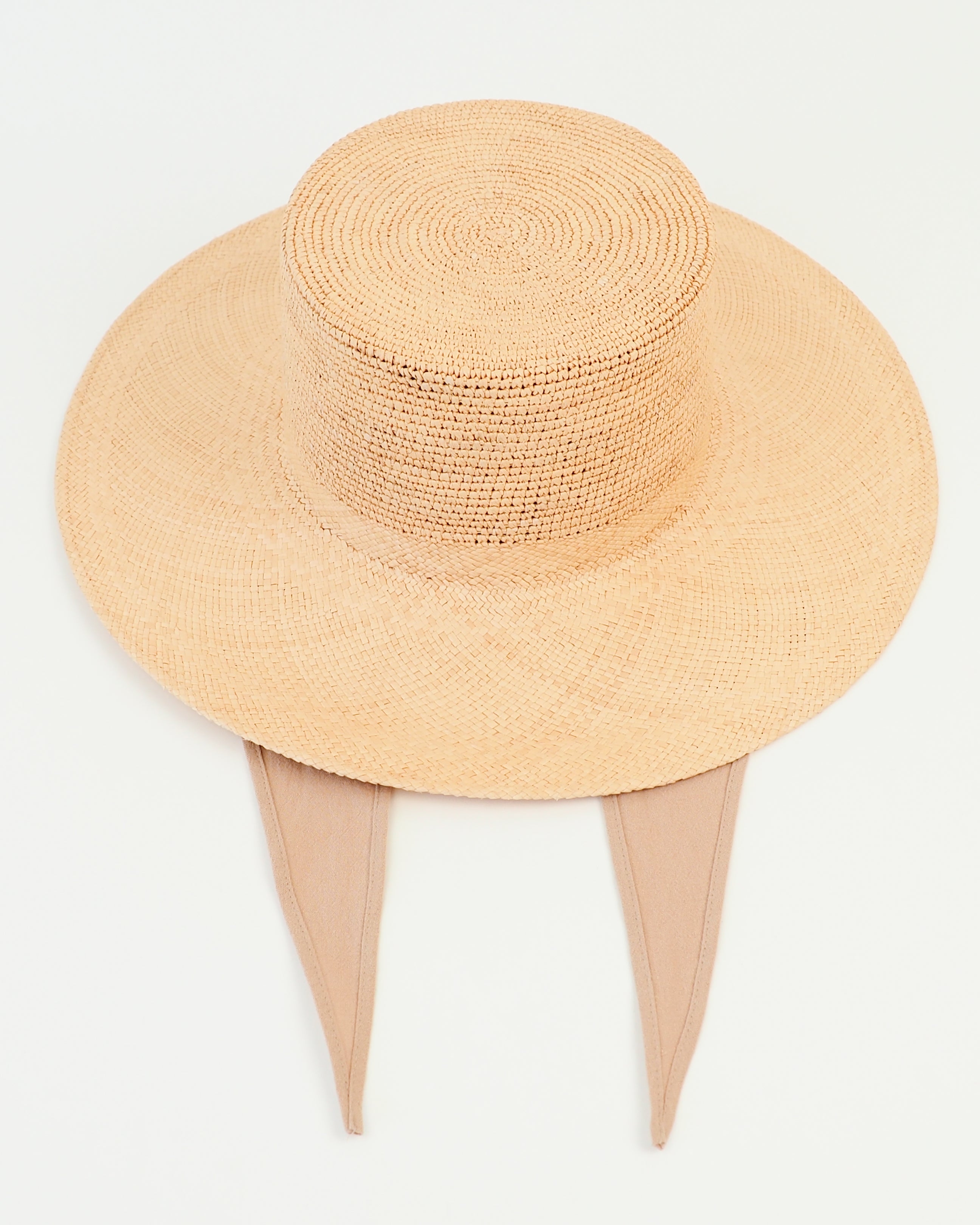 Cielo Hat w. Shade in Tan Toquilla Straw - CLYDE