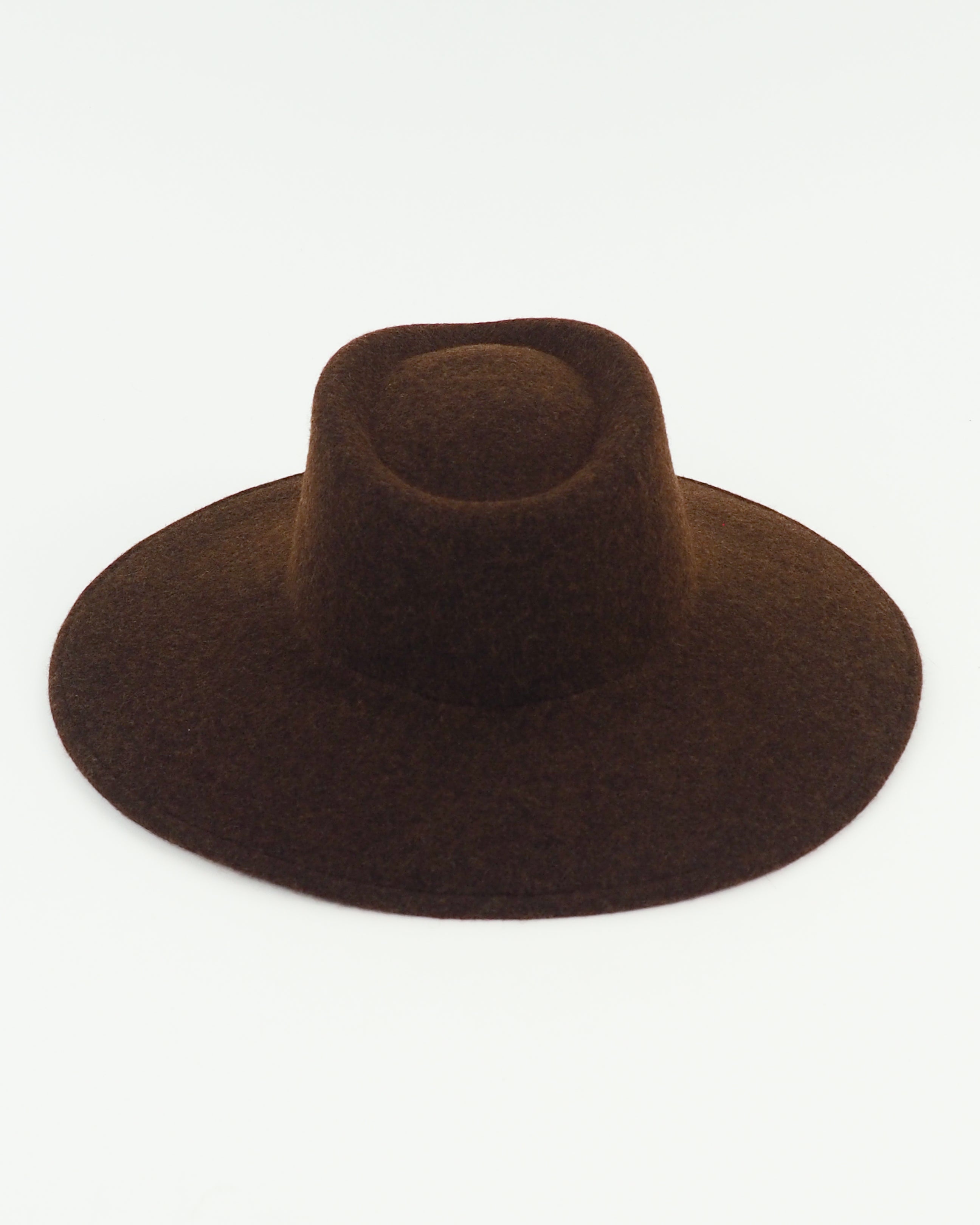 Dai Hat in Brown Melange Wool - CLYDE