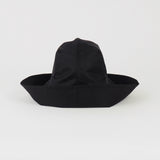 Iona Hat in Black Flight Satin - CLYDE