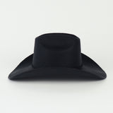 Cowboy Hat in Black Toquilla Straw - CLYDE