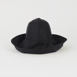 Iona Hat in Black Flight Satin - CLYDE