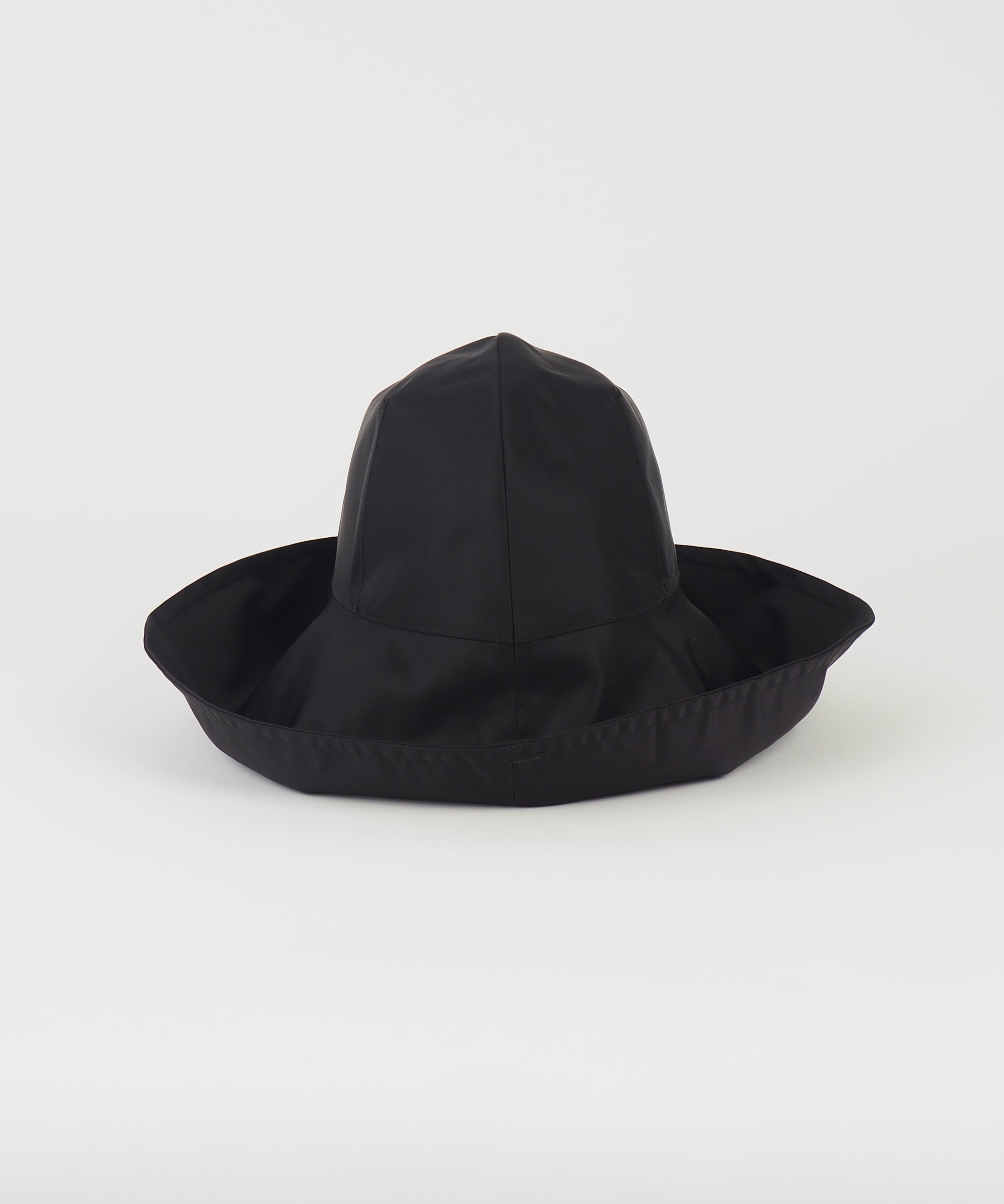 Iona Hat in Black Flight Satin - CLYDE