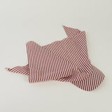 Brim Scarf in Wine White Stripe Poplin - CLYDE