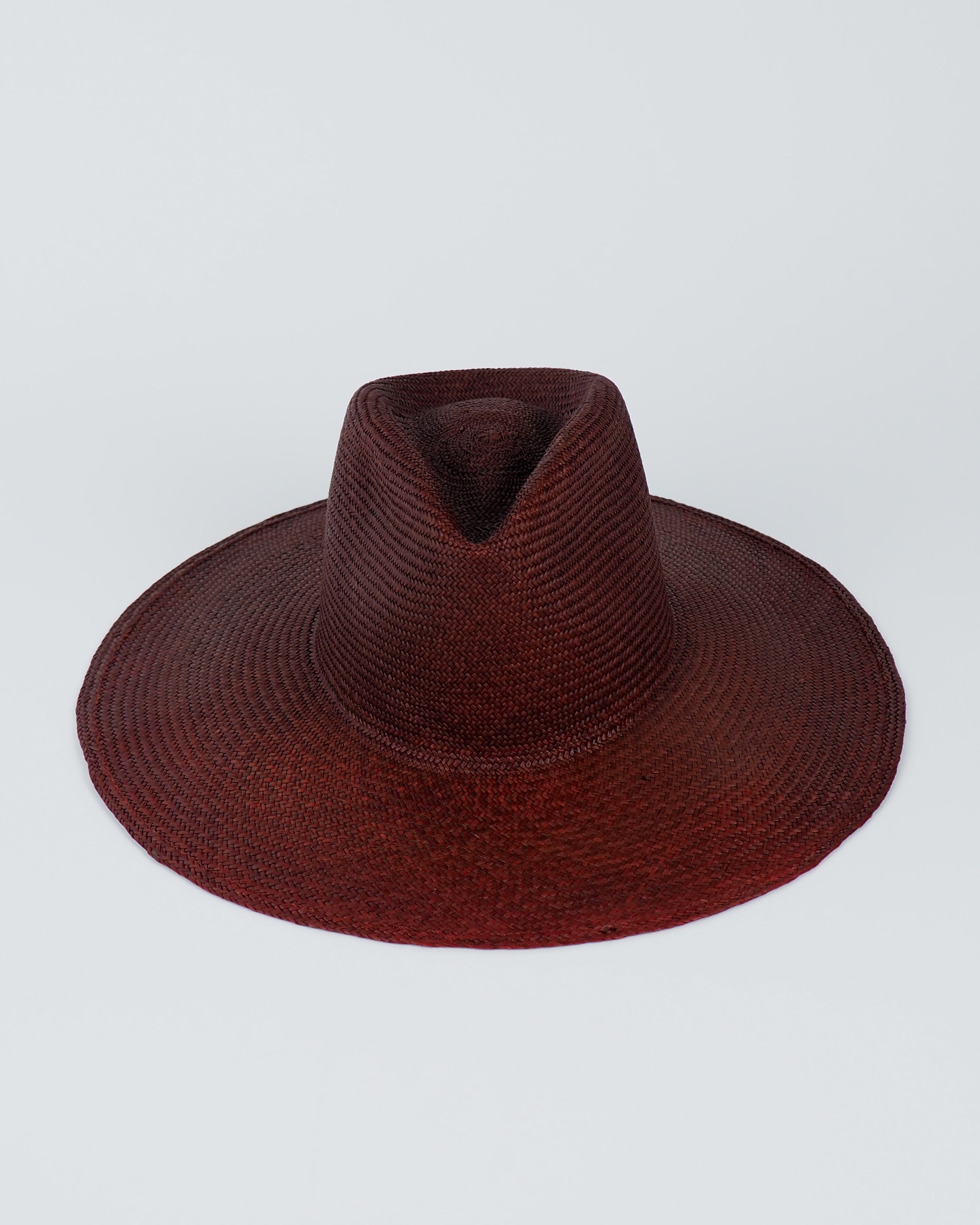 Caro Hat w. Neck Shade in Earth Brown Toquilla Straw - CLYDE