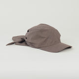 Brim Scarf in Chocolate Gingham Poplin - CLYDE