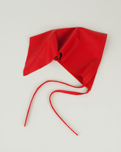 Vita Scarf in Red Perforated Lambskin - CLYDE