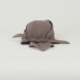 Brim Scarf in Chocolate Gingham Poplin - CLYDE