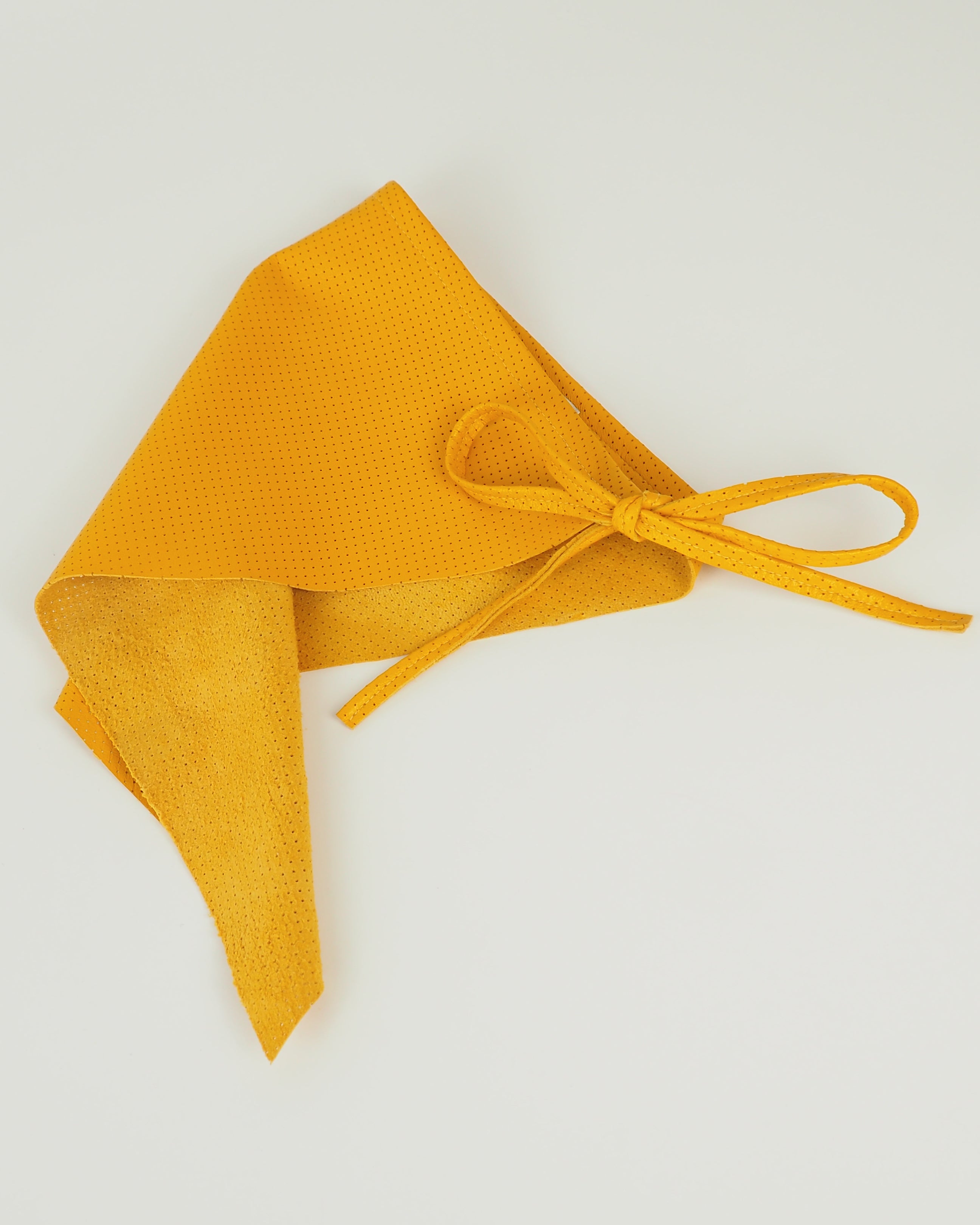 Vita Scarf in Yellow Perforated - CLYDE