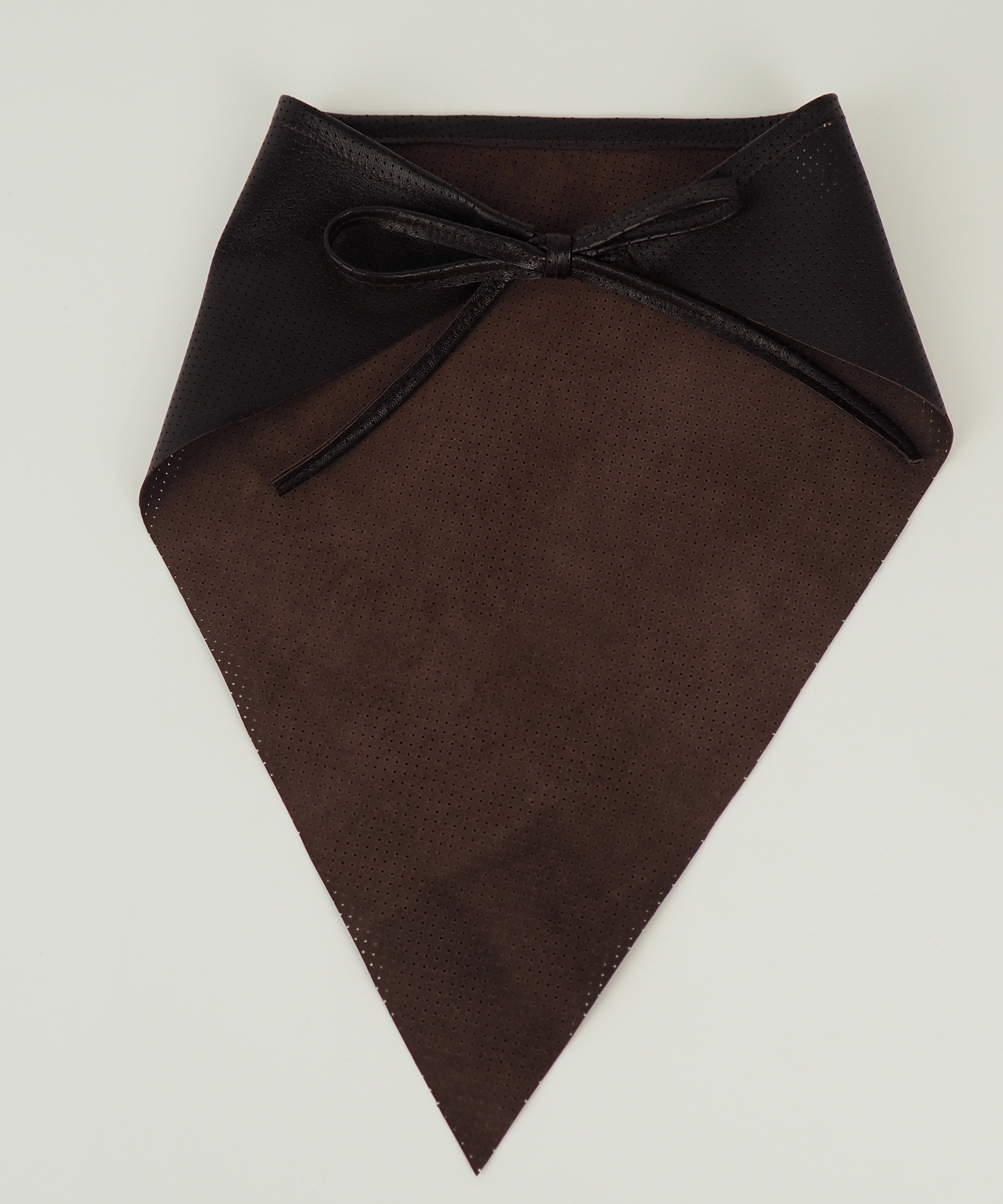 Vita Scarf in Espresso Periorated - CLYDE
