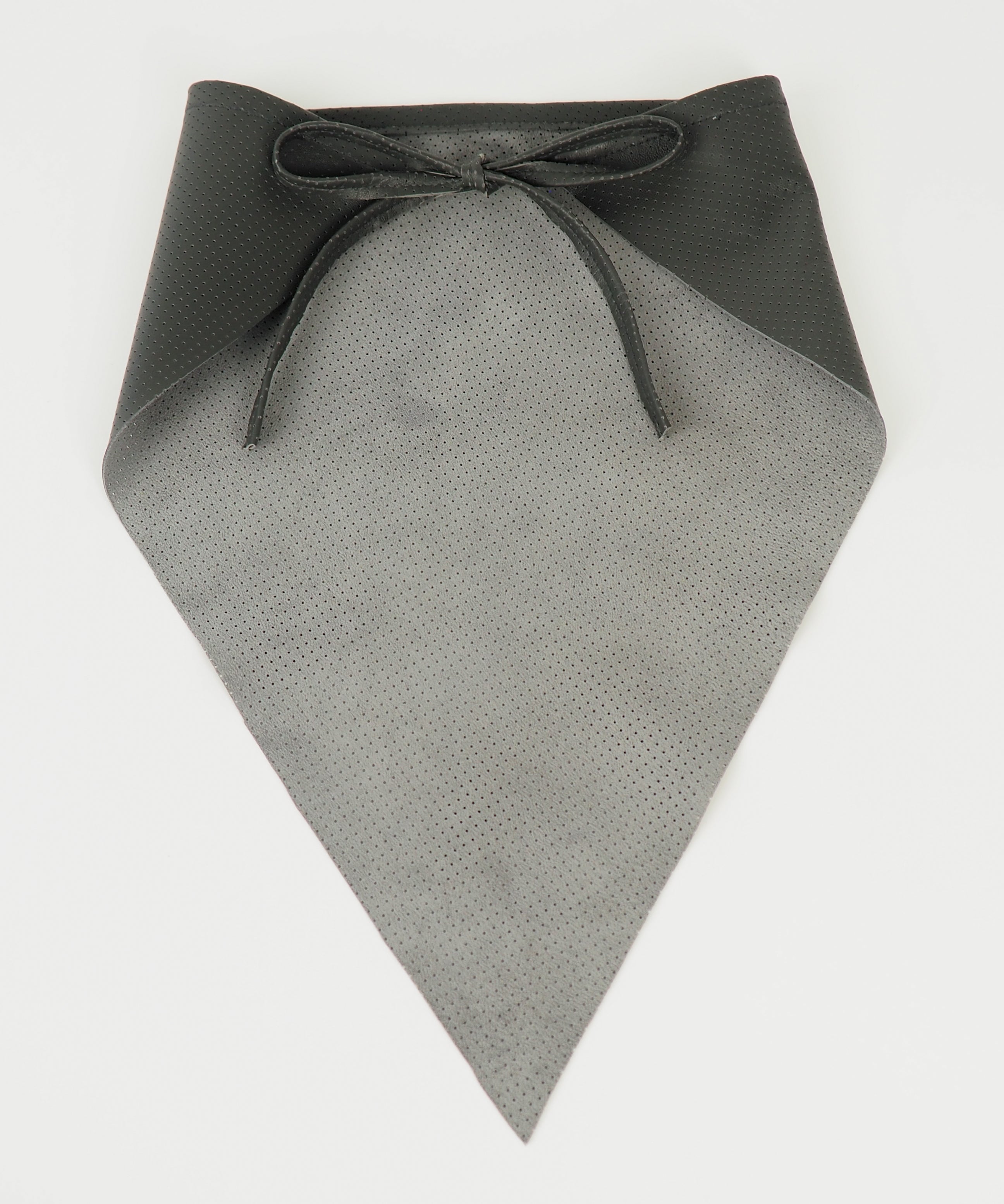 Vita Scarf in Grey Perforated - CLYDE