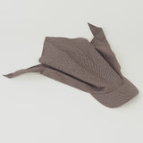 Brim Scarf in Chocolate Gingham Poplin - CLYDE