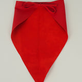 Vita Scarf in Red Perforated Lambskin - CLYDE