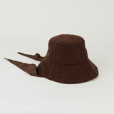 Swim Bucket in Brown Nylon - CLYDE