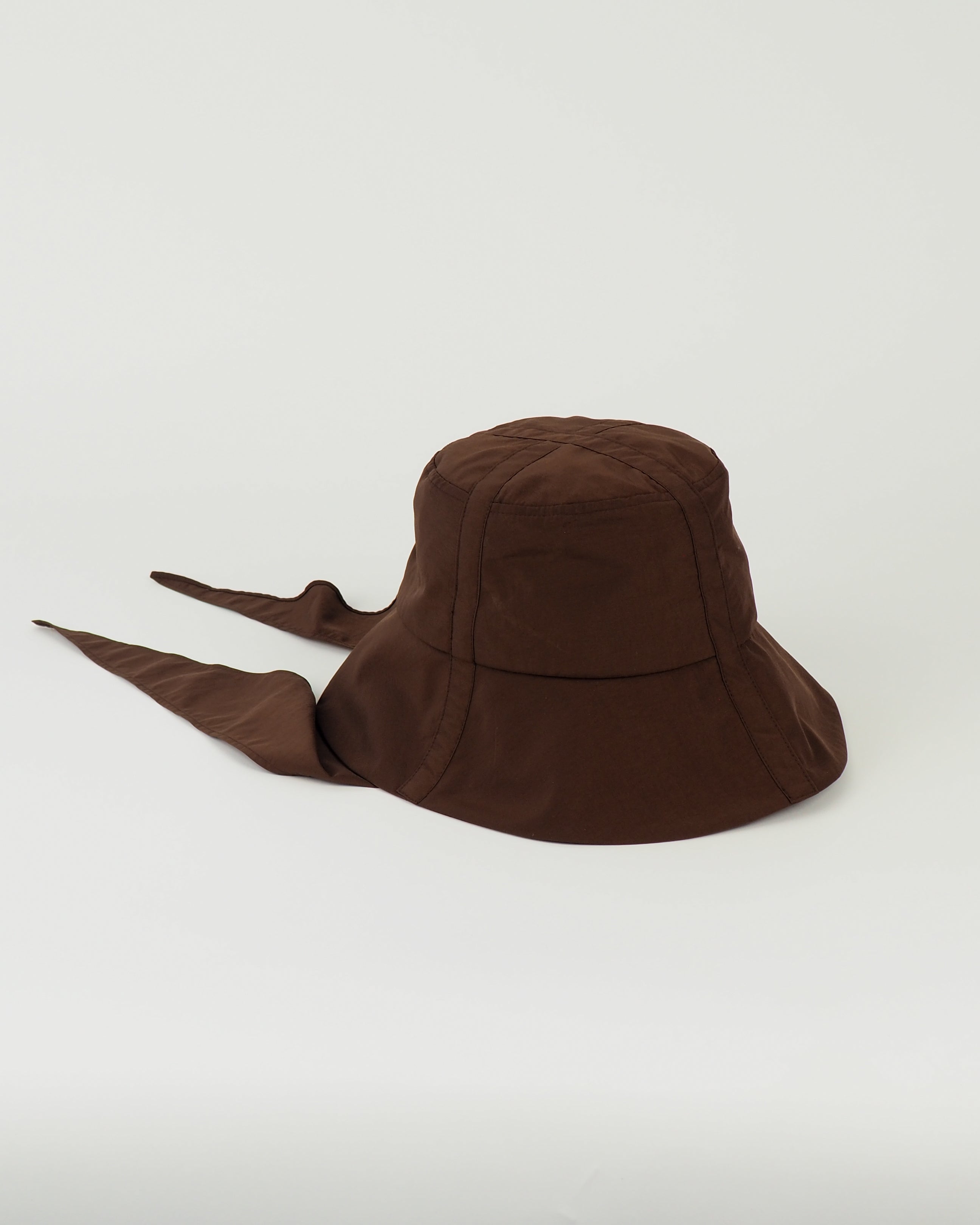 Swim Bucket in Brown Nylon - CLYDE