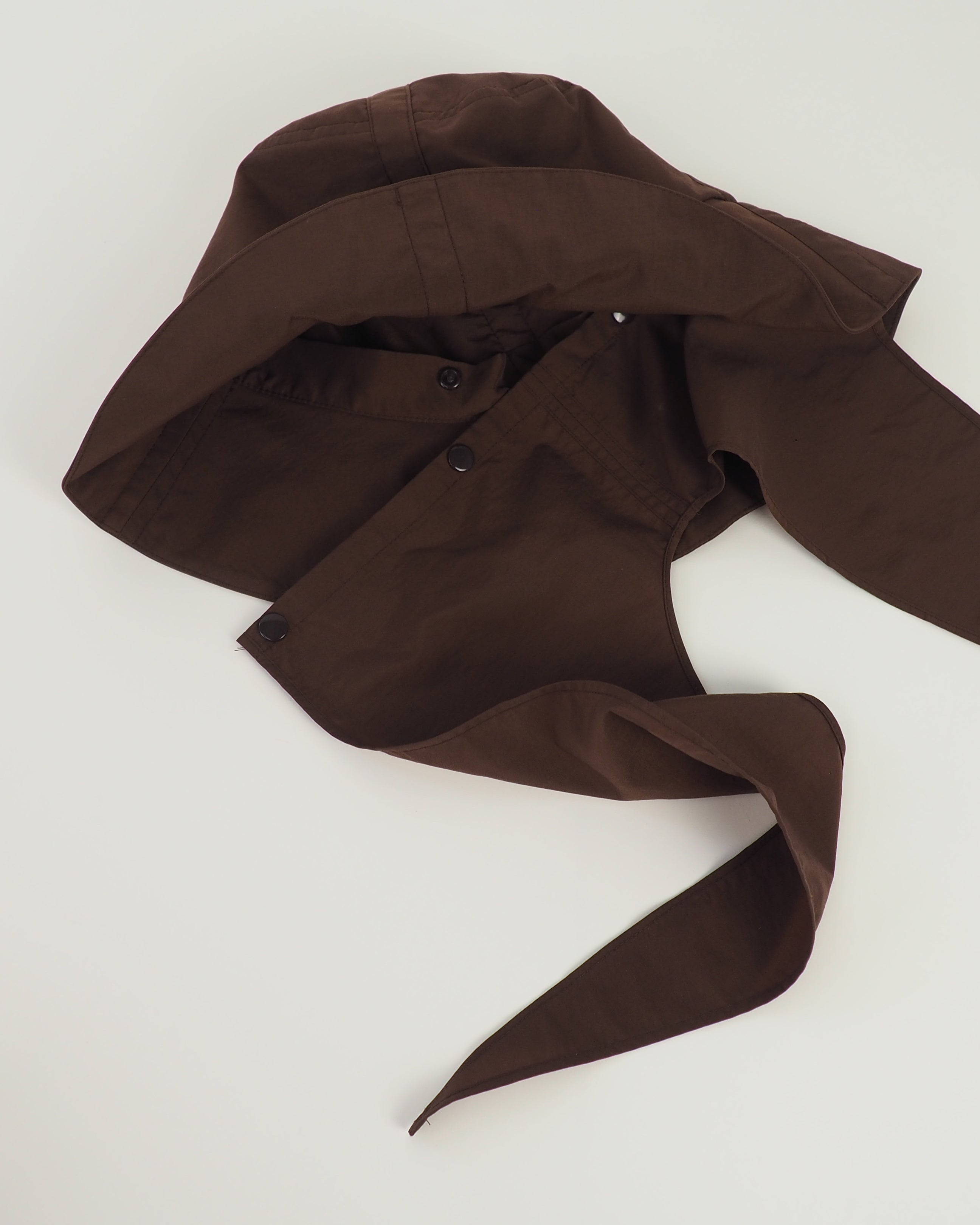 Swim Bucket in Brown Nylon - CLYDE