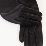 Racing Gloves in Black Nappa Lambskin - CLYDE