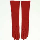 Racing Gloves in Red Nappa Lambskin w. Black Stripes - CLYDE