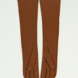 Racing Gloves in Caramel Nappa Lambskin w. Tonal Stripes - CLYDE