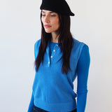 Sazy Beret in Black Wool - CLYDE