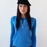 Sazy Beret in Black Wool - CLYDE