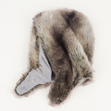 Sno Hood in Grey Faux Chinchilla