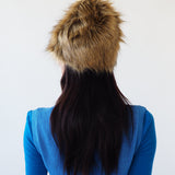 Faux Fur Toque Hat in Tan Fox - CLYDE