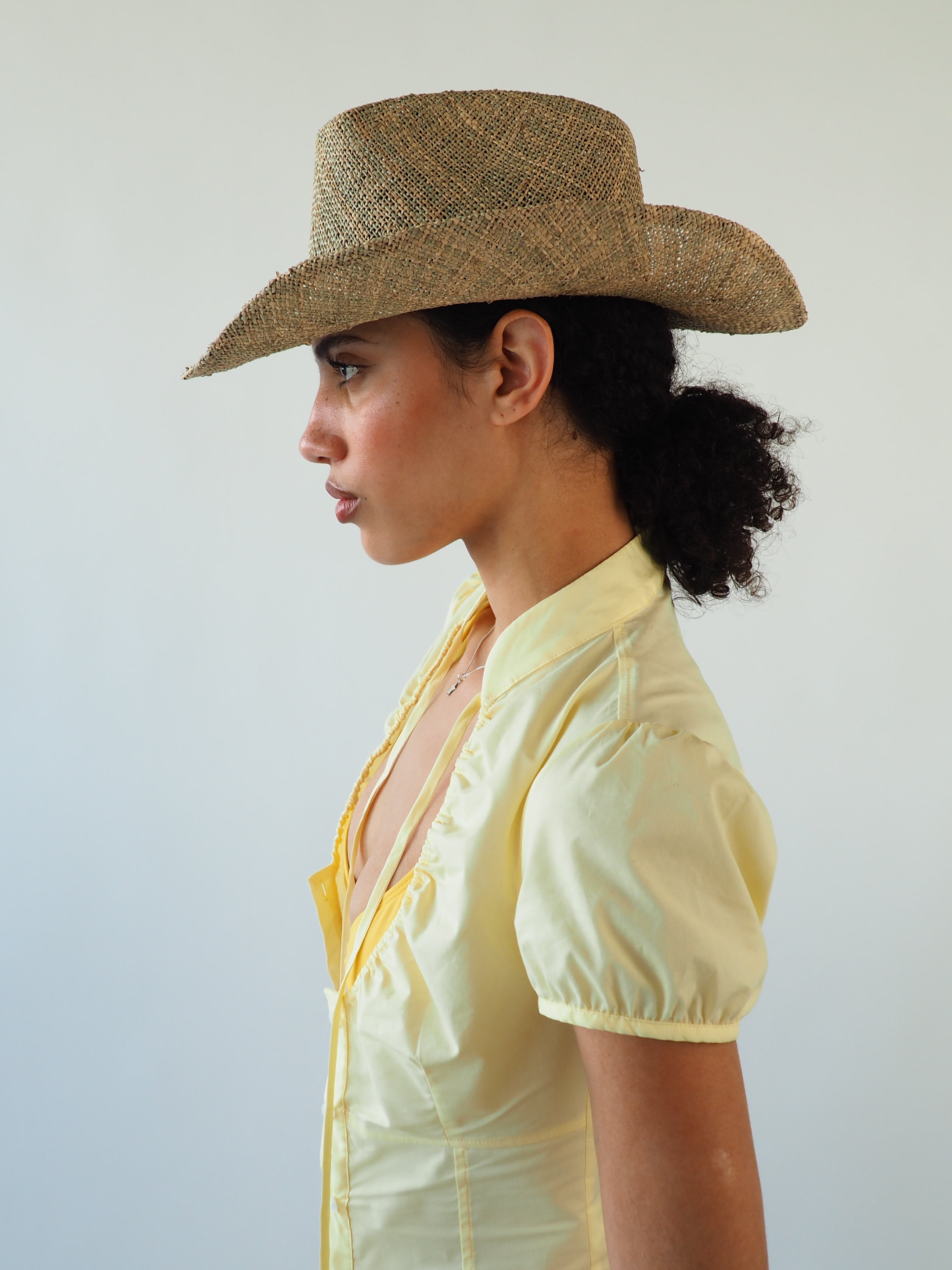 Cowboy Hat in Seagrass - CLYDE